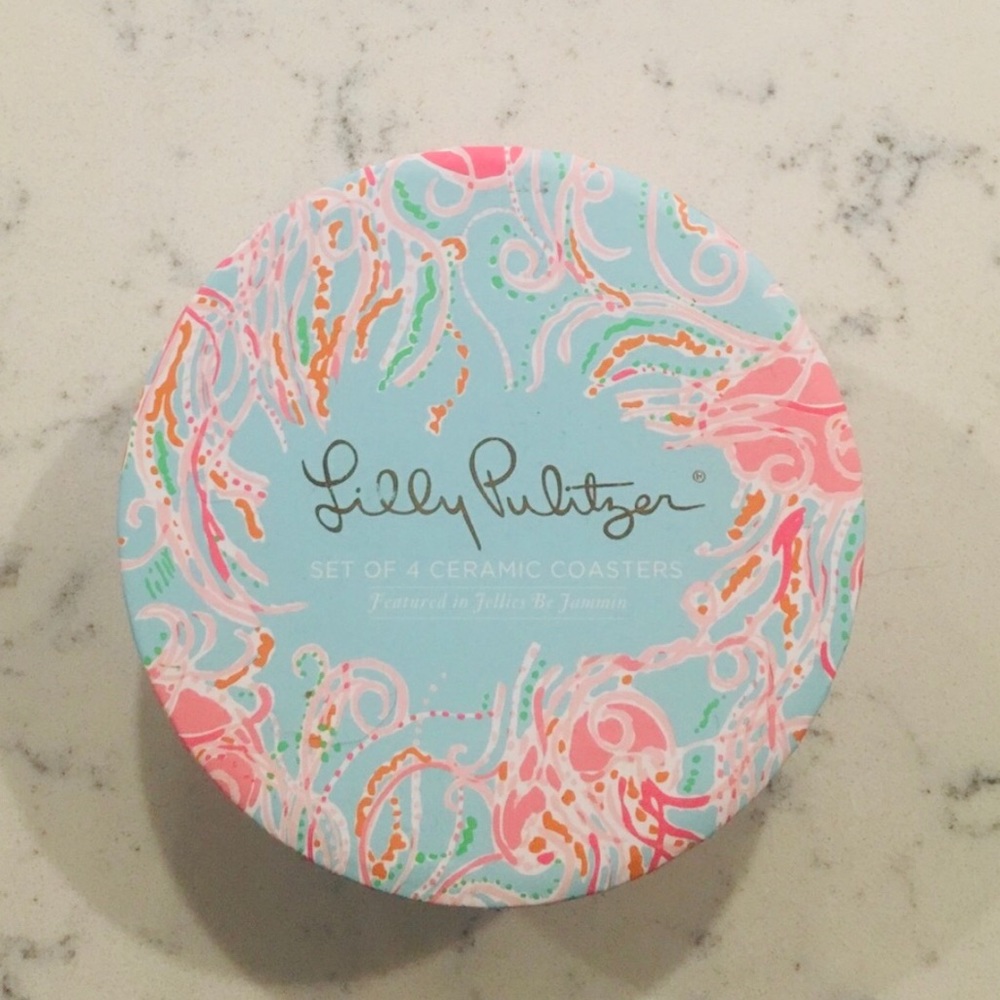 NEW Lilly Pulitzer Coasters- 4 pack